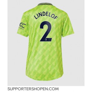 Manchester United Victor Lindelof #2 Tredje Matchtröja Dam 2022-23 Kortärmad